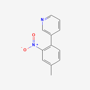 molecular formula C12H10N2O2 B8617366 3-(4-Methyl-2-nitro-phenyl)-pyridine 