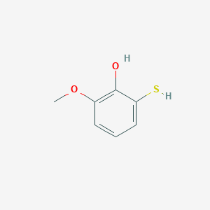 molecular formula C7H8O2S B8617369 2-Mercapto-6-methoxyphenol 