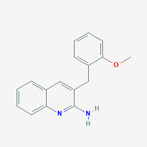 molecular formula C17H16N2O B8617381 3-[(2-Methoxyphenyl)methyl]quinolin-2-amine CAS No. 927890-62-8