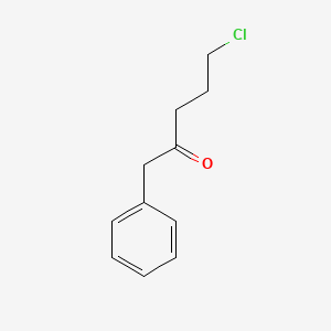 molecular formula C11H13ClO B8617426 5-Chloro-1-phenylpentan-2-one 