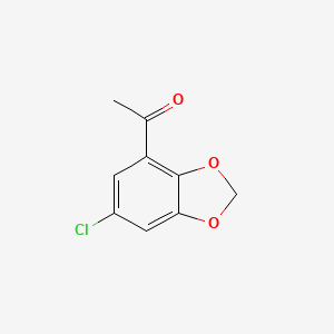 molecular formula C9H7ClO3 B8617434 1-(6-Chloro-1,3-benzodioxol-4-yl)ethanone 