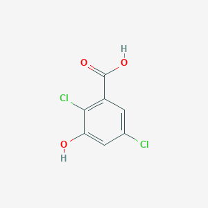 molecular formula C7H4Cl2O3 B8617445 2,5-Dichloro-3-hydroxybenzoic acid 