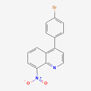 B8617466 4-(4-Bromophenyl)-8-nitroquinoline CAS No. 97802-09-0