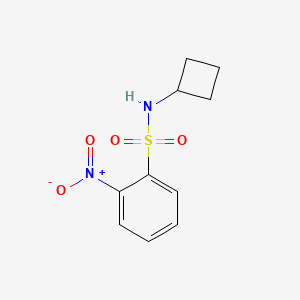 molecular formula C10H12N2O4S B8617474 N-cyclobutyl-2-nitrobenzenesulfonamide CAS No. 716316-26-6