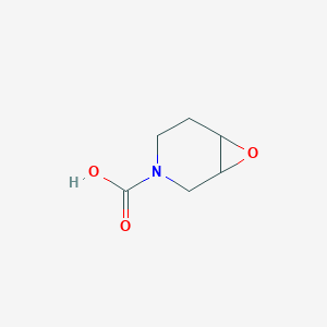 molecular formula C6H9NO3 B8617488 7-Oxa-3-azabicyclo[4.1.0]heptane-3-carboxylic acid CAS No. 897653-01-9