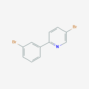 molecular formula C11H7Br2N B8617548 5-Bromo-2-(3'-bromophenyl)-pyridine 