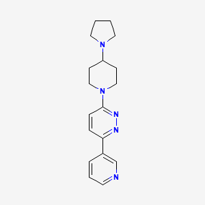 3-(Pyridin-3-yl)-6-[4-(pyrrolidin-1-yl)piperidin-1-yl]pyridazine