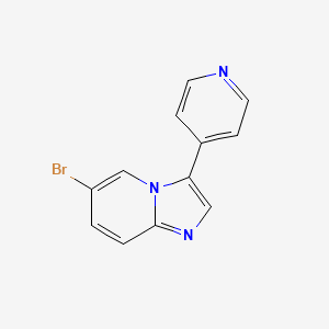 molecular formula C12H8BrN3 B8617555 6-Bromo-3-(4-pyridinyl)imidazo[1,2-a]pyridine 