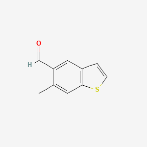molecular formula C10H8OS B8617577 6-Methylbenzo[b]thiophene-5-carbaldehyde 