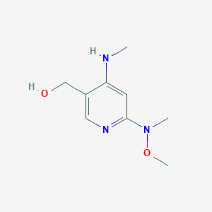 molecular formula C9H15N3O2 B8617598 (6-(Methoxy(methyl)amino)-4-(methylamino)pyridin-3-yl)methanol 
