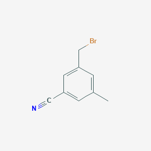 molecular formula C9H8BrN B8617600 3-(Bromomethyl)-5-methylbenzonitrile CAS No. 124289-23-2