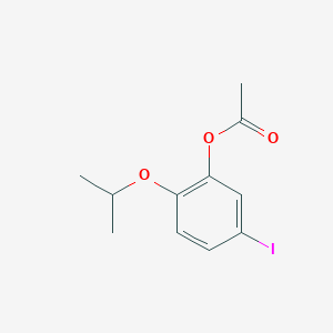 molecular formula C11H13IO3 B8617604 5-Iodo-2-isopropoxyphenyl acetate 