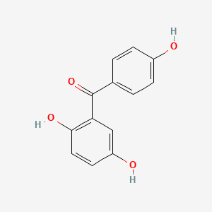 molecular formula C13H10O4 B8617669 Methanone, (2,5-dihydroxyphenyl)(4-hydroxyphenyl)- CAS No. 120506-56-1