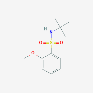 molecular formula C11H17NO3S B8617687 N-(tert-butyl)-2-methoxybenzenesulfonamide 