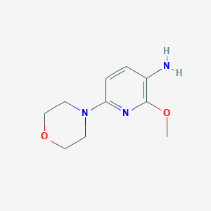molecular formula C10H15N3O2 B8617731 2-Methoxy-6-morpholinopyridin-3-amine 