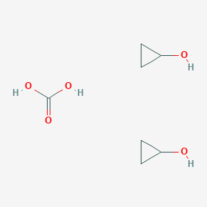 molecular formula C7H14O5 B8617737 Dicyclopropanol carbonate CAS No. 149674-61-3