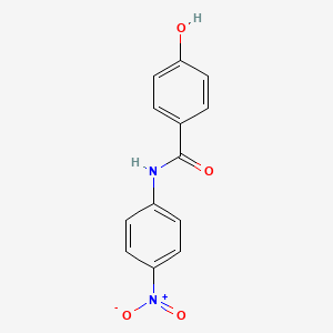 molecular formula C13H10N2O4 B8617769 4-Hydroxy-N-(4-nitrophenyl)benzamide CAS No. 62680-82-4