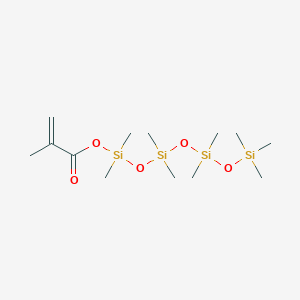 molecular formula C13H32O5Si4 B8617771 Nonamethyltetrasiloxanyl 2-methylprop-2-enoate CAS No. 640772-61-8