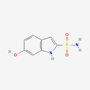 molecular formula C8H8N2O3S B8617776 6-Hydroxy-1H-indole-2-sulfonamide 