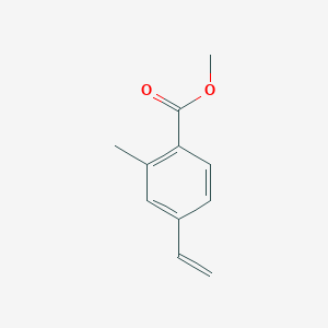 molecular formula C11H12O2 B8617787 Methyl 4-ethenyl-2-methylbenzoate 