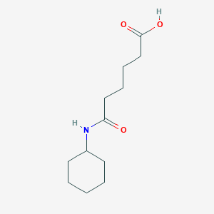 molecular formula C12H21NO3 B8617907 5-Cyclohexylcarbamoylpentanoic acid 