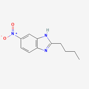 molecular formula C11H13N3O2 B8617912 2-Butyl-6-nitro-1H-benzo[d]imidazole 