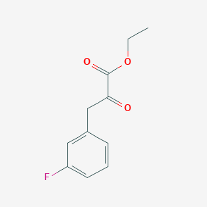 molecular formula C11H11FO3 B8617929 Ethyl 3-(3-fluorophenyl)-2-oxopropanoate 