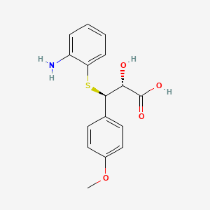 (R-(R*,R*))-3-((o-Aminophenyl)thio)-3-(p-methoxyphenyl)lactic acid