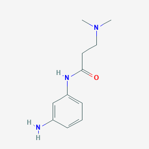 molecular formula C11H17N3O B8617952 N-(3-Aminophenyl)-3-(dimethylamino)propanamide 