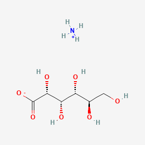 molecular formula C6H12O7.H3N<br>C6H15NO7 B8617956 Gluconic acid, monoammonium salt CAS No. 2554-04-3
