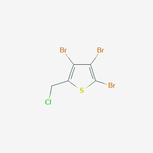 molecular formula C5H2Br3ClS B8617958 2,3,4-Tribromo-5-(chloromethyl)thiophene CAS No. 34767-82-3
