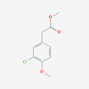 molecular formula C10H11ClO3 B8617974 Methyl 3-chloro-4-methoxyphenylacetate 