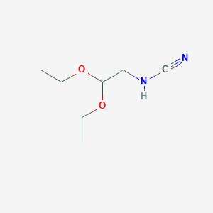molecular formula C7H14N2O2 B8618038 2,2-Diethoxyethylcyanamide 