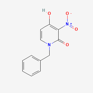 molecular formula C12H10N2O4 B8618050 1-Benzyl-4-hydroxy-3-nitropyridin-2(1H)-one CAS No. 921214-23-5