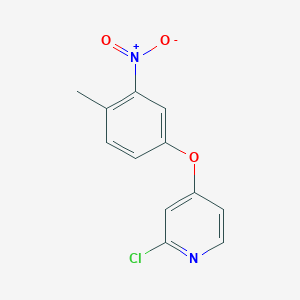 molecular formula C12H9ClN2O3 B8618085 2-Chloro-4-(4-methyl-3-nitro-phenoxy)pyridine 