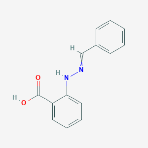 molecular formula C14H12N2O2 B8618105 2-(N'-Benzylidene-hydrazino)-benzoic acid 