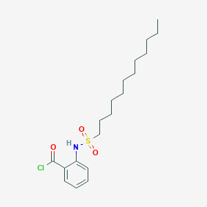 molecular formula C19H30ClNO3S B8618194 2-[(Dodecane-1-sulfonyl)amino]benzoyl chloride CAS No. 79609-39-5