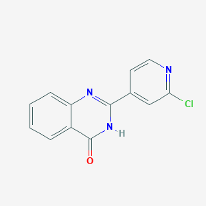 molecular formula C13H8ClN3O B8618196 2-(2-chloro-pyridin-4-yl)-3H-quinazolin-4-one 