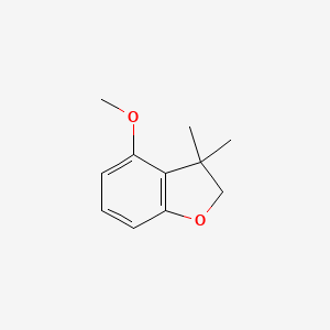 molecular formula C11H14O2 B8618205 3,3-Dimethyl-4-(methyloxy)-2,3-dihydro-1-benzofuran 