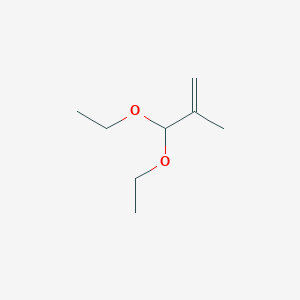 molecular formula C8H16O2 B8618229 1,1-Diethoxy-2-methyl-2-propene 