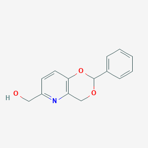 molecular formula C14H13NO3 B8618234 (2-phenyl-4H-[1,3]dioxino[5,4-b]pyridin-6-yl)methanol CAS No. 38199-16-5