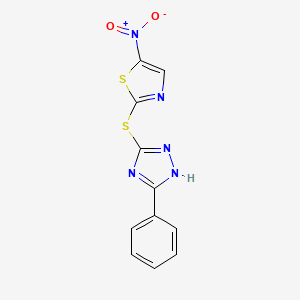 3-[(5-Nitrothiazol-2-yl)mercapto]-5-phenyl-1,2,4-triazole