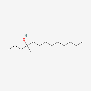 molecular formula C14H30O B8618278 4-Methyl-4-tridecanol 