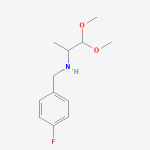 n-(4-Fluorobenzyl)-1,1-dimethoxypropan-2-amine