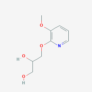 molecular formula C9H13NO4 B8618322 3-[(3-Methoxypyridin-2-yl)oxy]propane-1,2-diol CAS No. 66781-24-6