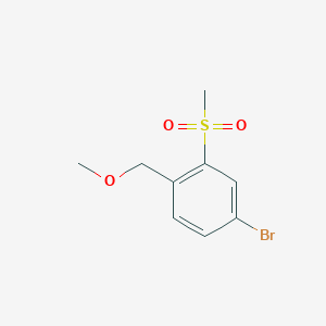 molecular formula C9H11BrO3S B8618335 4-Bromo-2-methanesulfonyl-1-methoxymethyl-benzene CAS No. 1203655-79-1