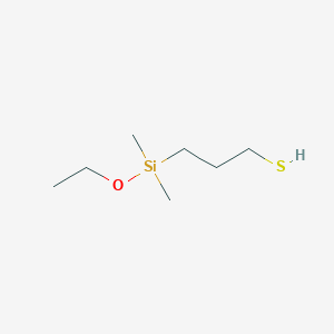 molecular formula C7H18OSSi B8618366 3-[Ethoxy(dimethyl)silyl]propane-1-thiol CAS No. 141137-15-7