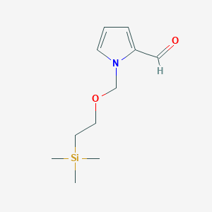 molecular formula C11H19NO2Si B8618374 1-((2-(trimethylsilyl)ethoxy)methyl)-1H-pyrrole-2-carbaldehyde CAS No. 87954-21-0