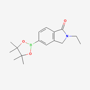 molecular formula C16H22BNO3 B8618406 2-Ethyl-5-(4,4,5,5-tetramethyl-1,3,2-dioxaborolan-2-yl)isoindolin-1-one 