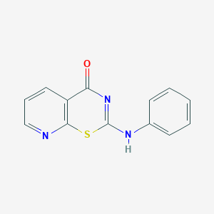 4H-Pyrido[3,2-e]-1,3-thiazin-4-one, 2-(phenylamino)-